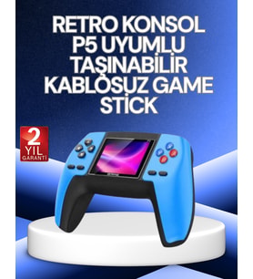 P5 Retro GamePad  520 Klasik Oyunlu Mini Oyun Konsolu