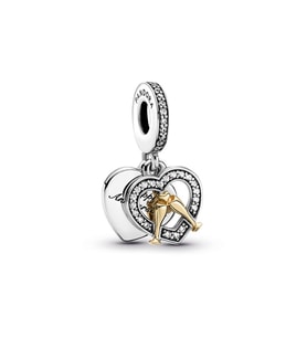 Pandora İki Renkli Mutlu Yıl Dönümleri Sallantılı Charm