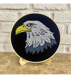 Seretamin Handmade Kartal Kanaviçe Nakışlı Duvar Süsü