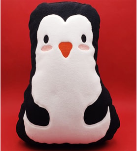 Penguen Tasarımlı Yastık & Penguen Yastık , Sevimli Peluş Yastık / Penguen Tasarımlı Peluş Yastık