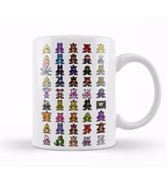 World of Fnaf 8bit Pixel Art Kupa Bardak Porselen