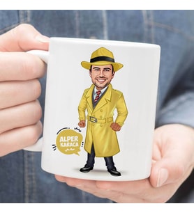 Kişiye Özel Hafiye Erkek Karikatürlü Kupa Bardak