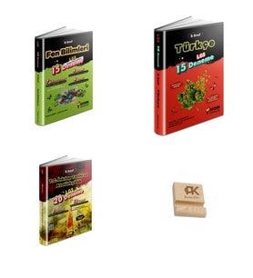 Aydın LGS 8. Sınıf Fen Bilimleri (15li) Türkçe (15li) ve İnkılap (20li) Deneme 3lü Set