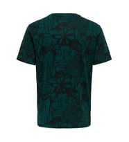 Only&Sons ONSPERRY FLOWER LIFE AOP REG SS TEE Yeşil Erkek T-Shirt 22034323