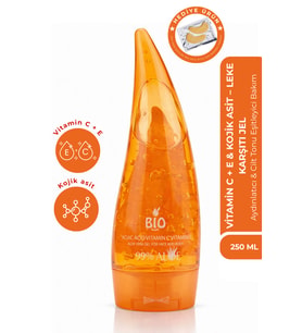 Bio Asia Aloe Vera Kojik Asit Vitamin C & E Nemlendirici Jel 250 ml, Besleyici Bakım