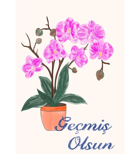 Konsept Tebrik Kartı- Geçmiş Olsun