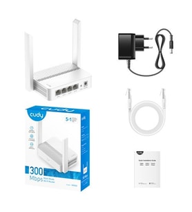 Cudy Wr300 4 Port 10/100Mbps 300Mbps 2Xanten Masaüstü Router