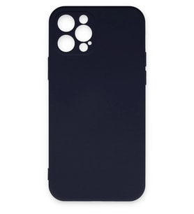 Pilelistore   iPhone 12 Pro Max Kılıf Nano içi Kadife Silikon - Lacivert