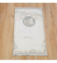 Lüks Kadife Dimeşk Coçuk Seccade- Füme(39*74 cm)