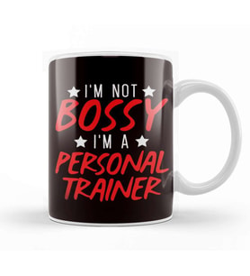 Not Bossy Personal Trainer Fitness Instructor Workout Gym Kupa Bardak Porselen