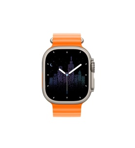 SChitec Watch 8 Pro Max Amoled Ekran Android İos Uyumlu Akıllı Saat Turuncu