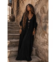 Shadow Muse Elbise Salaş Derin V Yaka