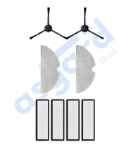 Xiaomi 1C,2C,Mop 2 Uyumlu 2 Yan Fırça 4 Filtre 2 Mop PKT-iasgf0000088