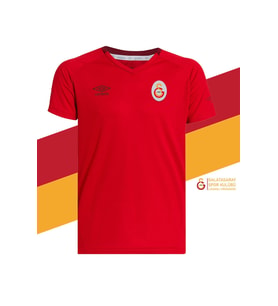 Galatasaray Orijinal Lisanslı Umbro V Yaka Kırmızı T-Shirt