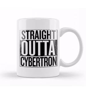 Straight Outta Cybertron Transformers Kupa Bardak Porselen