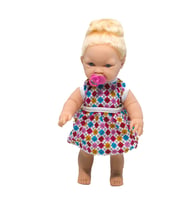 Mavi Gözlü Sarışın Ağlayan ve Konuşan Emzikli Oyuncak Et Bebek (40cm)