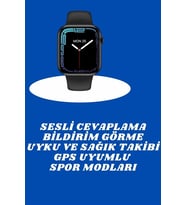 İthalat® Akıllı Saat Nabız Ölçebilen Adımsayar Kalori Hesaplama Tema Değiştirme Gps Uyumlu