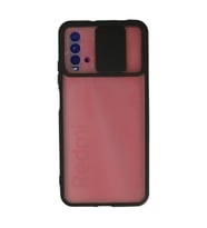 Xiaomi Redmi 9t Kılıf Palm Buzlu Kamera Sürgülü Silikon - Siyah