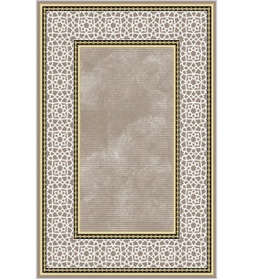 Eliana Home Baskılı, Yıkanabilir Kaymaz Taban Salon Halısı LNA0656 100x150 cm (Kahverengi)