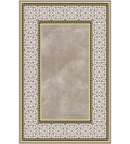 Eliana Home Baskılı, Yıkanabilir Kaymaz Taban Salon Halısı LNA0656 100x150 cm (Kahverengi)