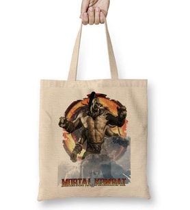 Goro Mortal Kombat Game Bez Çanta Uzun Saplı