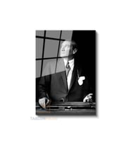 Dikey Cam Tablo Salon Duvar Tablosu Dikey Cam Yukarıbakan Ataturk 1 Yeni Ev Hediyesi Ofis Tablosu