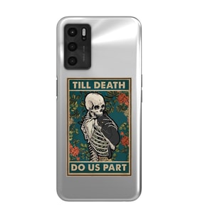 Oppo A16 / A55 Uyumlu Till Death Tarot Kart Tasarımlı Şeffaf Telefon Kılıfı