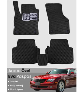 CHRYSLER CROSSFİRE COUPE (2004-2008) Uyumlu EVA Paspas Tam Set–Araca Özel,Su Geçirmez