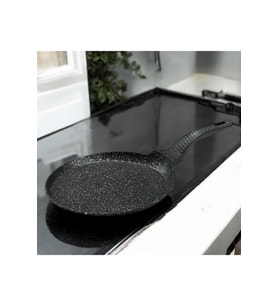 Alkra Döküm Granit Krep Tavası 26 Cm Siyah