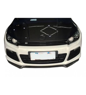 Volkswagen Scirocco R Line Tampon Uyumlu 3 Parça Ön Lip (Plastik)