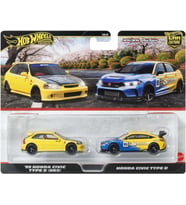 Hot Wheels 1:64 Ölçekli Araçlardan Oluşan Premium Car Culture 2'Li Paket, Benzersiz Çiftler, Real Ri (Çok Renkli)