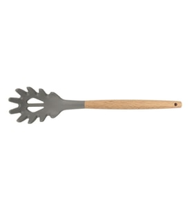 Silikon Spagetti Kaşığı Ahşap Sap - 32 cm