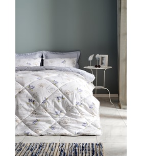Flourish Easy Cotton Çift Kişilik Comforter Set - Krem