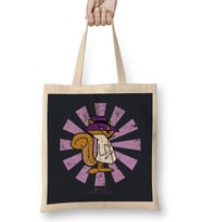 Secret Squirrel Retro Japanese Bez Çanta Uzun Saplı