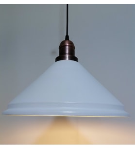 RİOLİGHT  RETRO BEYAZ İÇİ GOLD TEKLİ METAL SARKIT ÇAP: 33CM (Siyah)