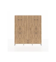 Arges Gardrop 10 Raflı 2 Çekmeceli 4 Askılı 220x30x243 Aytaşı-Çam