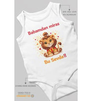 Babadan miras bu sevda Sıfır Kollu Bebek Body