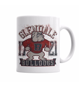 Bullgods Pug Köpek Kupa Bardak Porselen