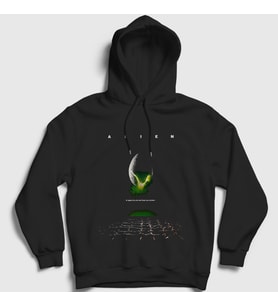 Presmono Unisex Siyah Poster Film Hr Giger Alien Kapüşonlu Sweatshirt 486670tt