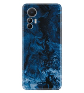 Xiaomi 12 Lite Kılıf Silikon Desen Özel Seri Blue Zigzag 1687