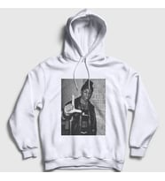 Presmono Unisex Beyaz Harlem Rapper Hiphop Big L Kapüşonlu Sweatshirt 553950tt (Beyaz)