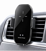 ULTRATEKNO A7 15W Kablosuz Şarjlı Araç Telefon Tutucu Otomatik Sensörlü 360° Döner Havalandırma Klipsli
