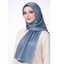 Mısırlı Eşarpları Taşlı Jan Jan Abiye Şal 75x190 cm (Koyu İndigo)