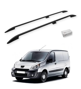 Turtle Drs Tuning Peugeot Tepee Expert (Mk2) 2006-2016 / Uzun Şasi Tavan Çıtası Crown Siyah