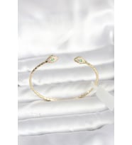 Pirinç Gold Renk Yılan Model Bileklik 5886 - HPSBYI3052-8491