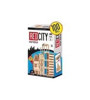 Redka Red City Ahşap Bloklar 100 Parça