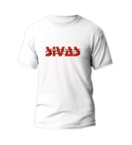 Sivas ve İlçeleri Yazılı Sivas Temalı Beyaz Sıfır Yaka Tişört