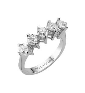 Bella Gloria 1.21ct Pırlanta Beştaş Alyans (AL15010)