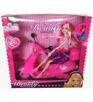 King Toys Beauty Motorcycle Oyuncak Bebekli Moped
