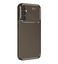 Samsung Galaxy A16 5G Kılıf Auto Focus Karbon Kapak - Kahverengi